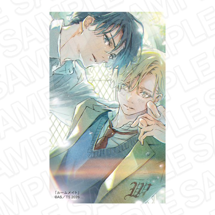 【THEキャラSHOP/CAFE STAND事後通販】創刊30周年記念「Charaレーベル展」　リアルサイン会お土産　キラキラクリアカード　「ルームメイト」 [株式会社徳間書店]【2026年6月上旬～下旬以降順次発送】