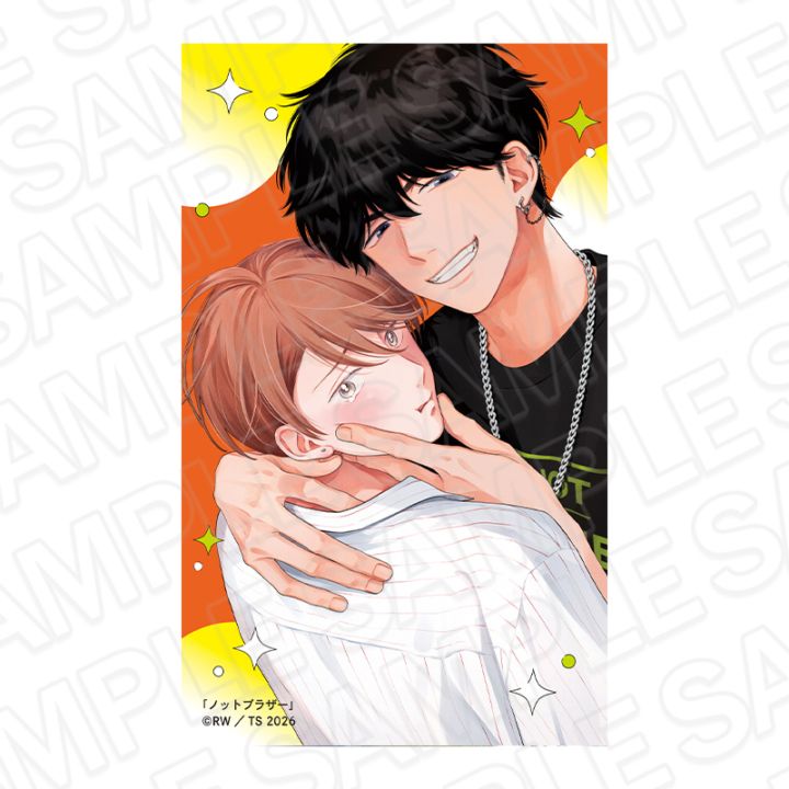 【THEキャラSHOP/CAFE STAND事後通販】創刊30周年記念「Charaレーベル展」　リアルサイン会お土産　キラキラクリアカード　「ノットブラザー」 [株式会社徳間書店]【2026年6月上旬～下旬以降順次発送】