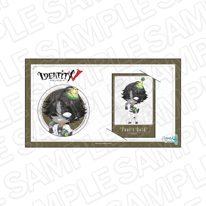 【CAFE通販】Identity V　カンバッジ&チェキ風カード　「フールズ・ゴールド」　Birthday&Characterday 2026 ver.【2026年5月中旬～6月上旬以降順次発送】