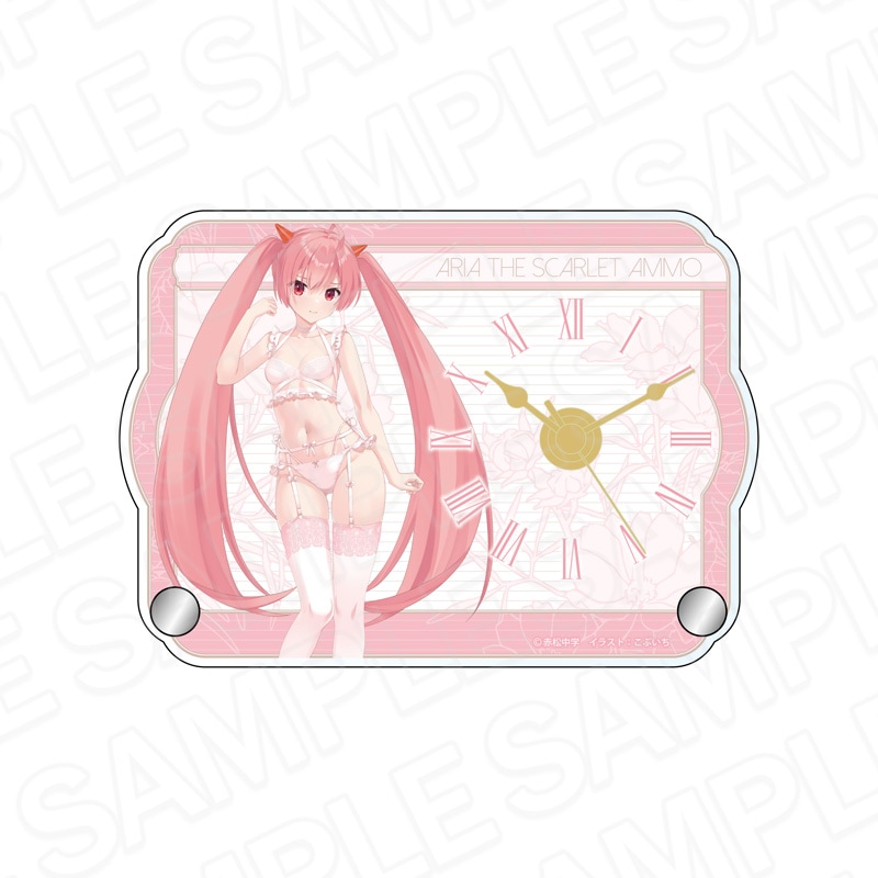 予約受付3/19まで】緋弾のアリア ミニアクリルクロック 神崎・H