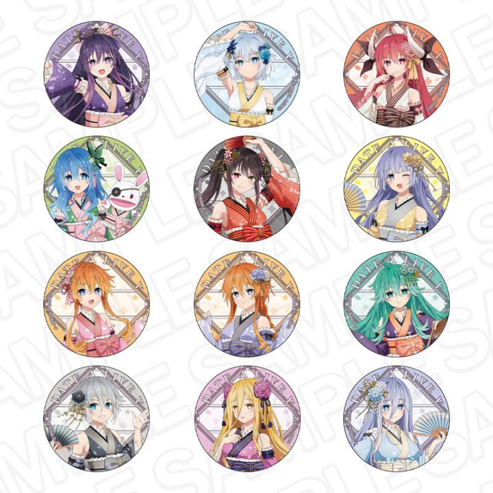 【THEキャラAJ2026事後通販】デート・ア・ライブⅤ　カンバッジ(ランダム)　和服アイドル ver.【2026年6月下旬以降順次発送】