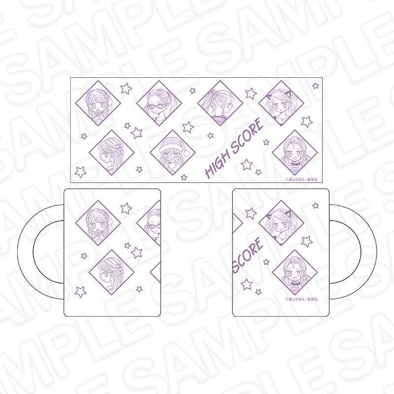 【りぼん70周年記念CAFE二次事後通販】HIGH SCORE　グラスマグカップ　りぼん70周年CAFE【2026年7月下旬～8月下旬以降順次発送】