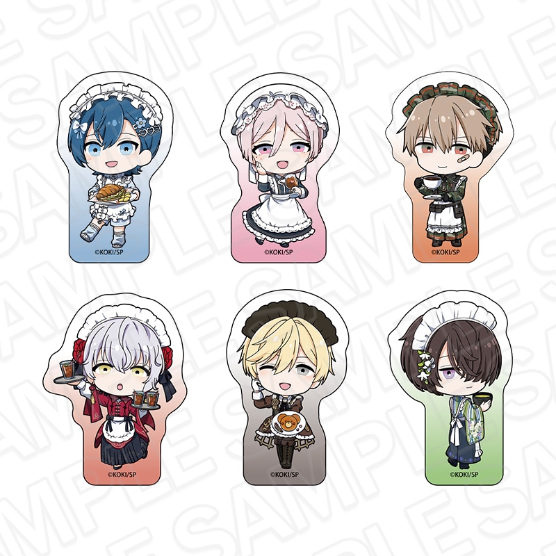 【CAFE事後通販】BOYS be MAID！～御曹司メイドボーイ部の日日～　アクリルブロック(ランダム)　カフェ　デフォルメ ver.　セット【2026年6月中旬～7月上旬以降順次発送】