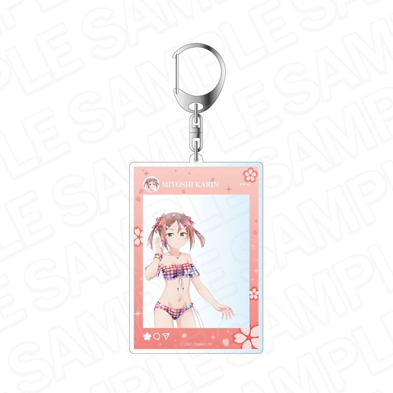 【予約受付4/23まで】結城友奈は勇者である 大満開の章　SNS風アクリルキーホルダー　PALE TONE series　三好夏凜　桜水着 ver.【2026年6月中旬頃発売】