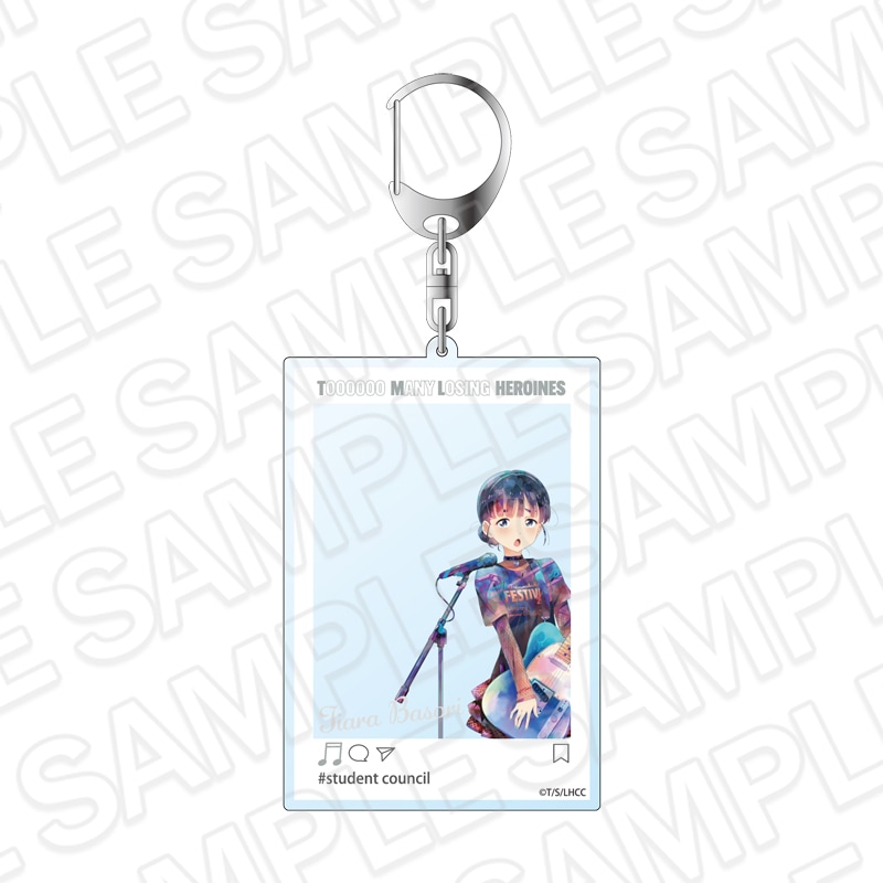 【事後通販】TVアニメ「負けヒロインが多すぎる！」　SNS風アクリルキーホルダー　PALE TONE series　馬剃天愛星　TSUWABUKI FES ver.【2026年6月中旬～7月上旬以降順次発送】