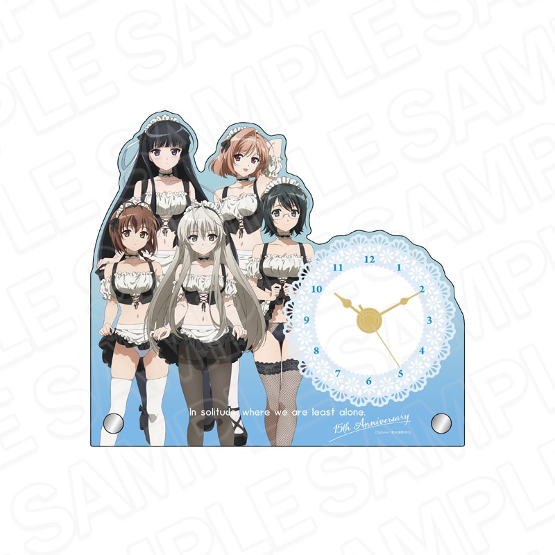 【予約受付4/30まで】アニメ「ヨスガノソラ」　アクリルクロック　たくし上げメイド ver.【2026年6月下旬頃発売】