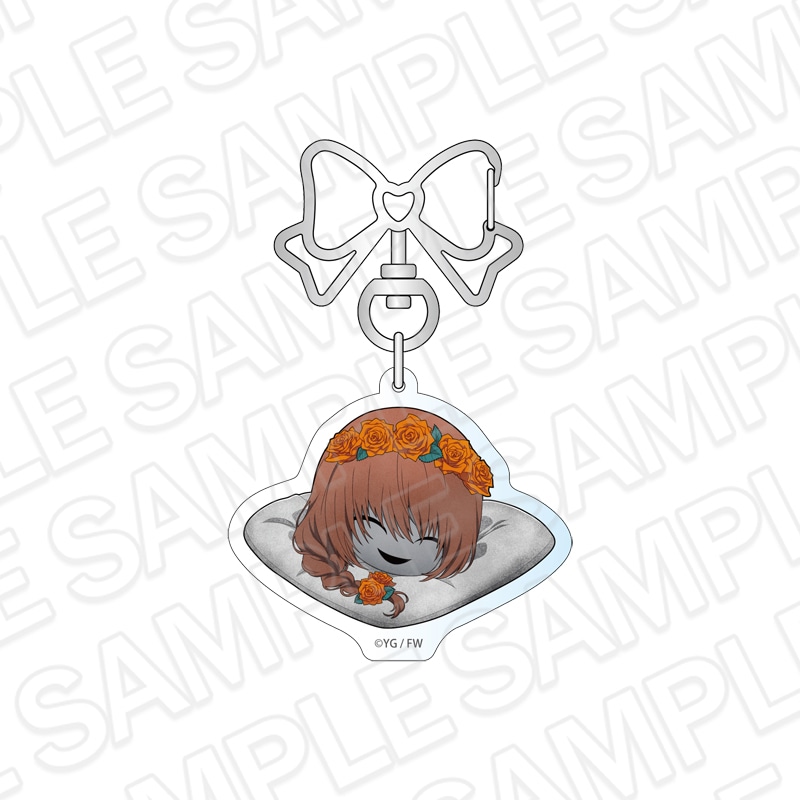 【CAFE事後通販】文字化化　アクリルキーホルダー　生首　Rose デフォルメ ver.【2026年7月下旬～8月下旬以降順次発送】
