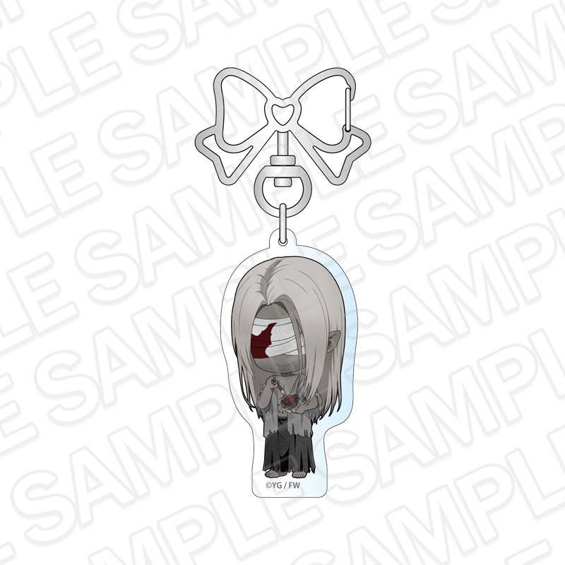 【CAFE事後通販】文字化化　アクリルキーホルダー　銀髪の男　Rose デフォルメ ver.【2026年7月下旬～8月下旬以降順次発送】