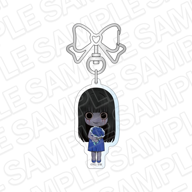 【CAFE事後通販】文字化化　アクリルキーホルダー　青い服の女　Rose デフォルメ ver.【2026年7月下旬～8月下旬以降順次発送】