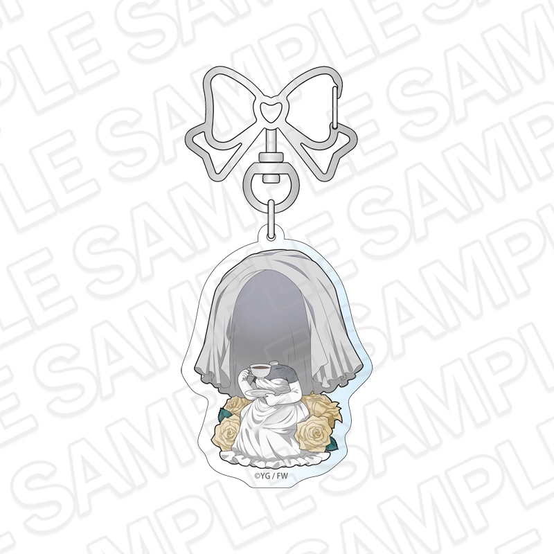 【CAFE事後通販】文字化化　アクリルキーホルダー　ドレスの女　Rose デフォルメ ver.【2026年7月下旬～8月下旬以降順次発送】