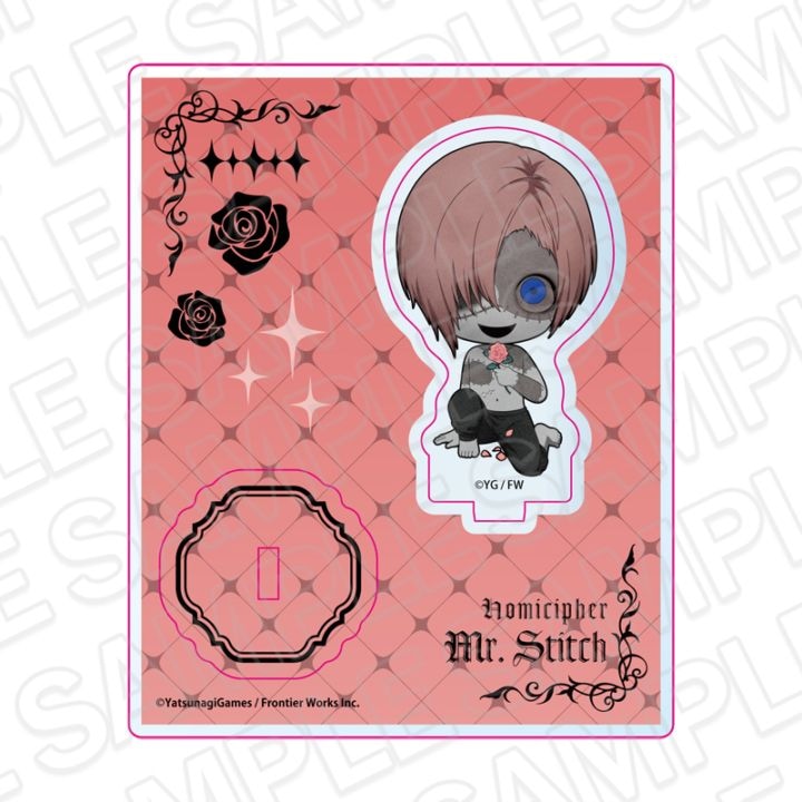 【CAFE事後通販】文字化化　アクリルスタンド　ツギハギの男　Rose デフォルメ ver.【2026年7月下旬～8月下旬以降順次発送】