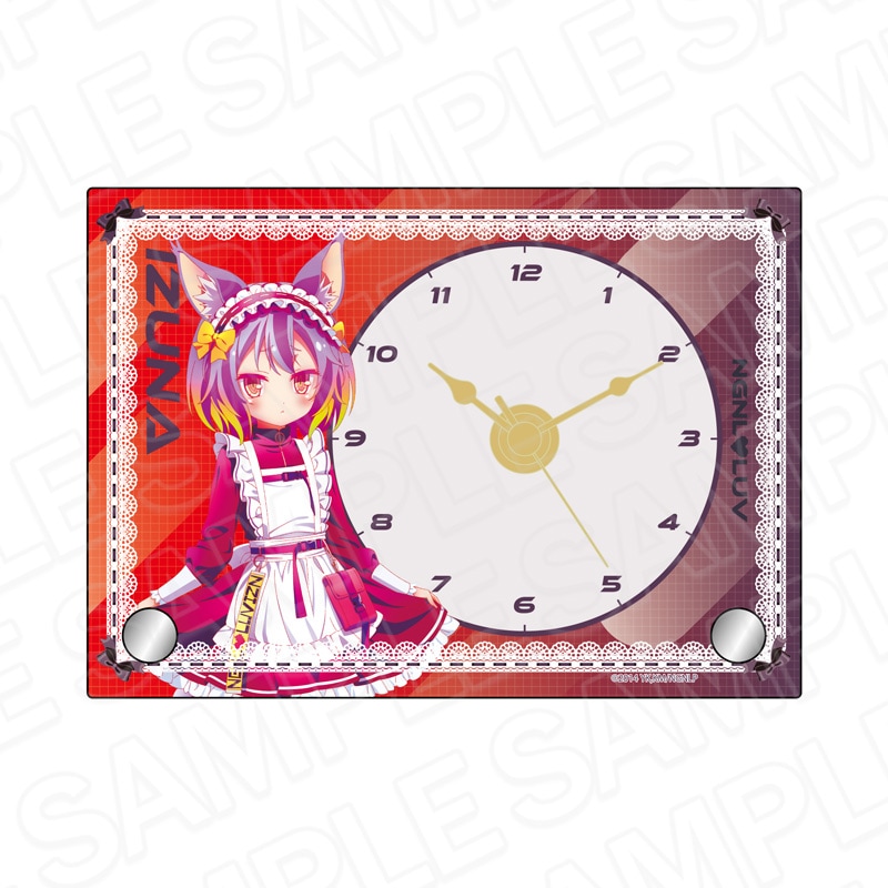 【予約受付5/14まで】ノーゲーム・ノーライフ　ミニアクリルクロック　初瀬いづな　サイバーメイド ver.【2026年7月中旬頃発売】