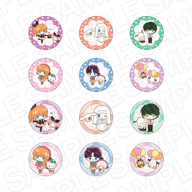 【POP UP SHOP事後通販】怪盗セイント・テール×サンリオキャラクターズ ホログラムカンバッジ(ランダム)【2026年9月下旬～10月中旬以降順次発送】