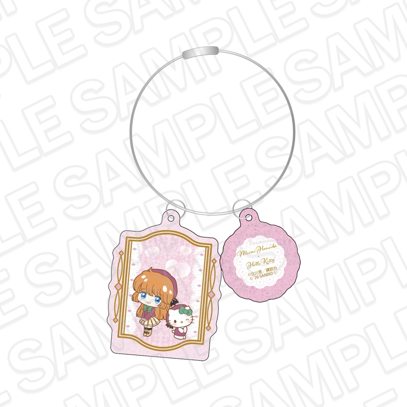【POP UP SHOP事後通販】怪盗セイント・テール×サンリオキャラクターズ キラキラワイヤー両面キーホルダー 羽丘芽美×ハローキティ【2026年9月下旬～10月中旬以降順次発送】