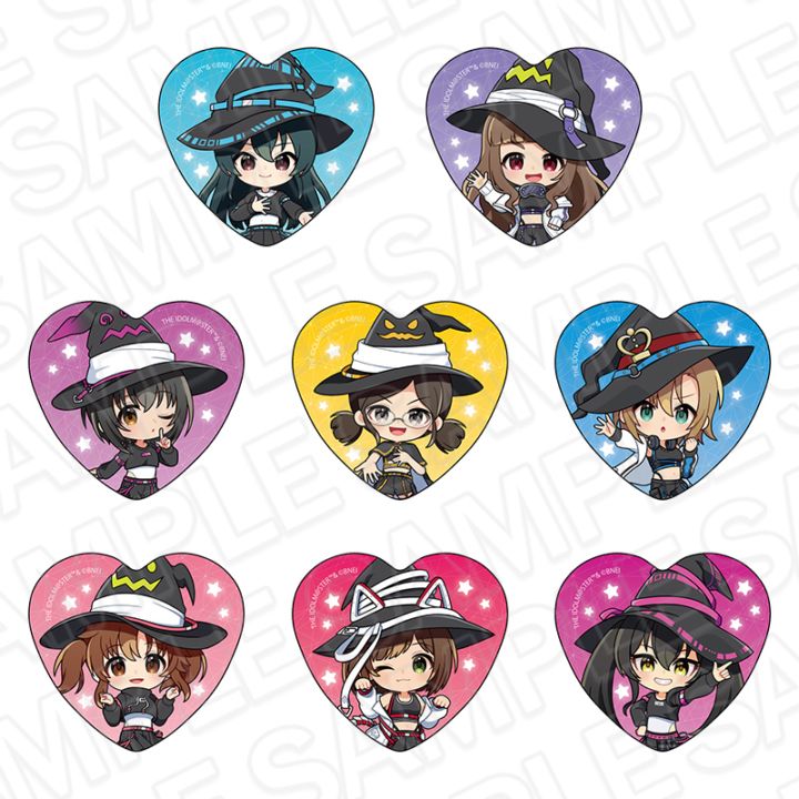【即日発送・新品未使用】テンペスト魔女 AGF 缶バッジ ティレル 名前入り 事後通販】アイドルマスター シンデレラガールズ ハート型カンバッジ