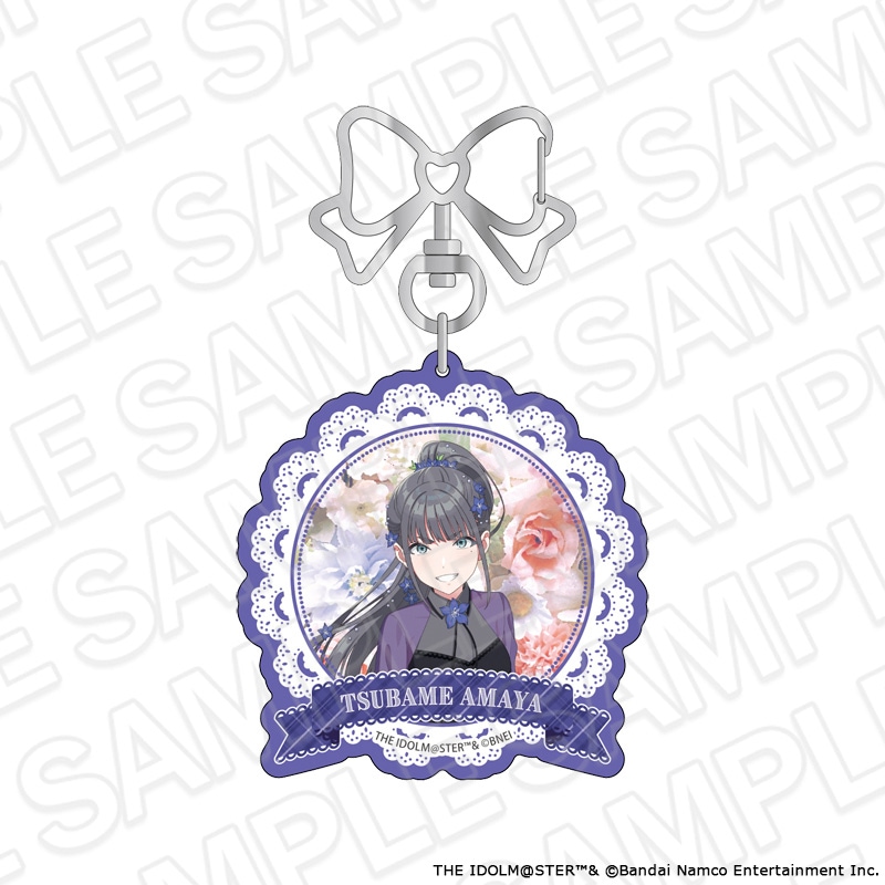 【よみうりランド／HANA・BIYORI事後通販】学園アイドルマスター　アクリルキーホルダー　雨夜 燕　floral dress ver.【2026年8月下旬～9月中旬以降順次発送】