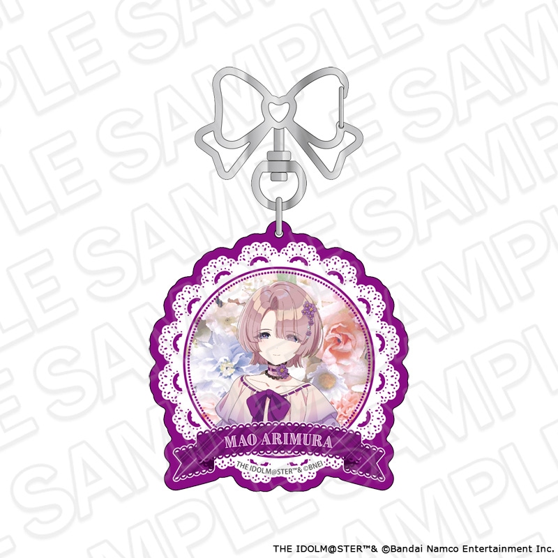 【よみうりランド／HANA・BIYORI事後通販】学園アイドルマスター　アクリルキーホルダー　有村麻央　floral dress ver.【2026年8月下旬～9月中旬以降順次発送】