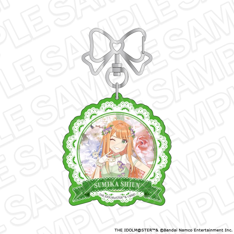 【よみうりランド／HANA・BIYORI事後通販】学園アイドルマスター　アクリルキーホルダー　紫雲清夏　floral dress ver.【2026年8月下旬～9月中旬以降順次発送】