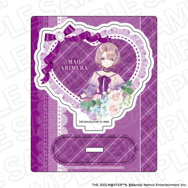 【よみうりランド／HANA・BIYORI事後通販】学園アイドルマスター　アクリルスタンド　有村麻央　floral dress ver.【2026年8月下旬～9月中旬以降順次発送】