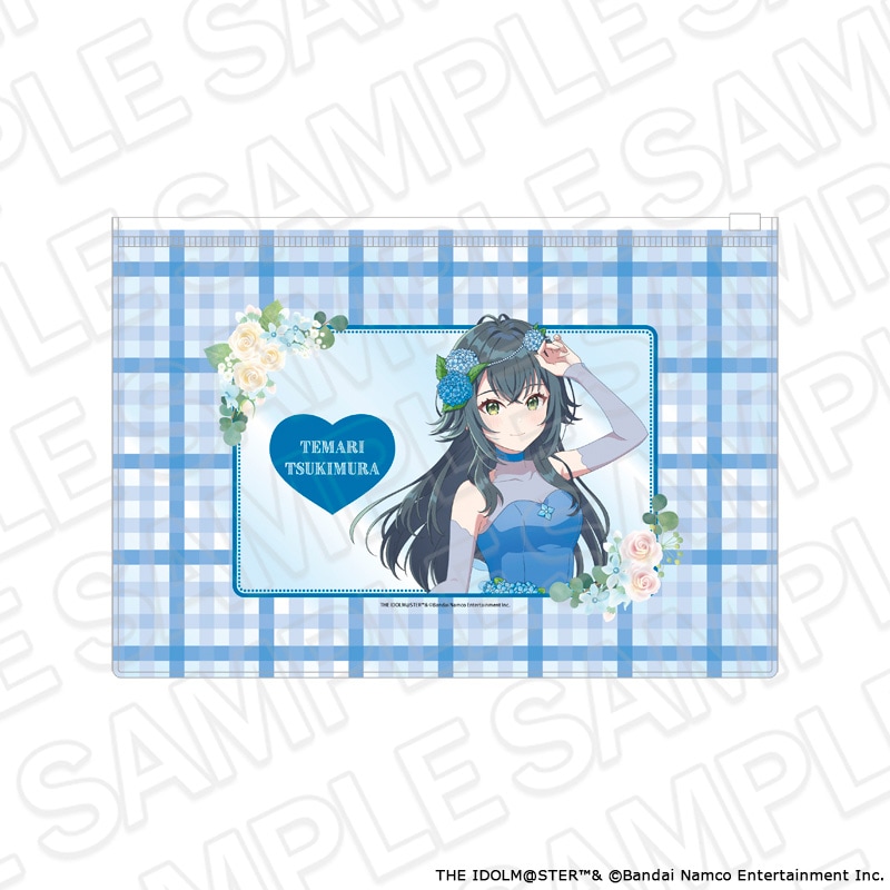 【よみうりランド／HANA・BIYORI事後通販】学園アイドルマスター　クリアポーチ　月村手毬　floral dress ver.【2026年8月下旬～9月中旬以降順次発送】