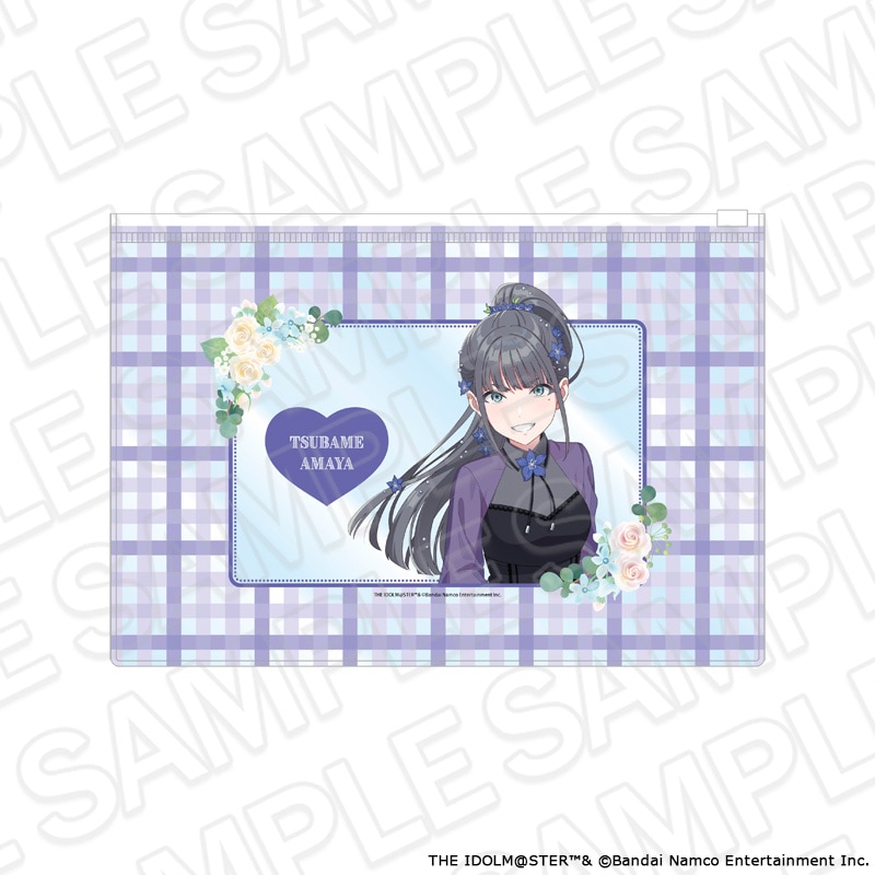 【よみうりランド／HANA・BIYORI事後通販】学園アイドルマスター　クリアポーチ　雨夜 燕　floral dress ver.【2026年8月下旬～9月中旬以降順次発送】