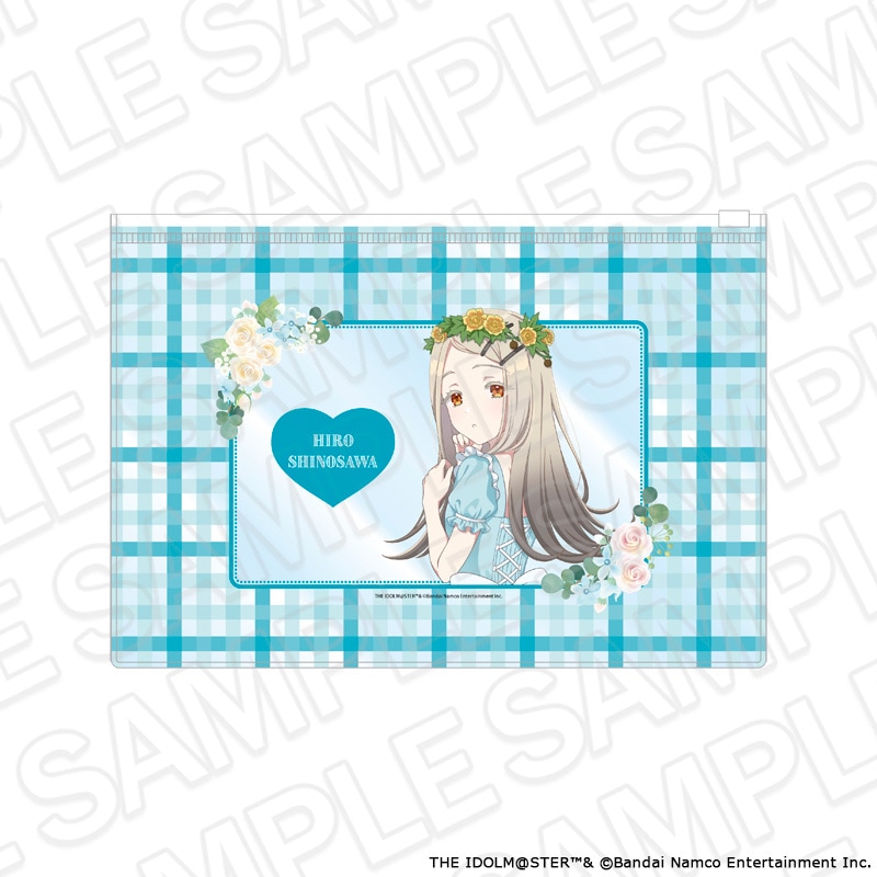 【よみうりランド／HANA・BIYORI事後通販】学園アイドルマスター　クリアポーチ　篠澤 広　floral dress ver.【2026年8月下旬～9月中旬以降順次発送】