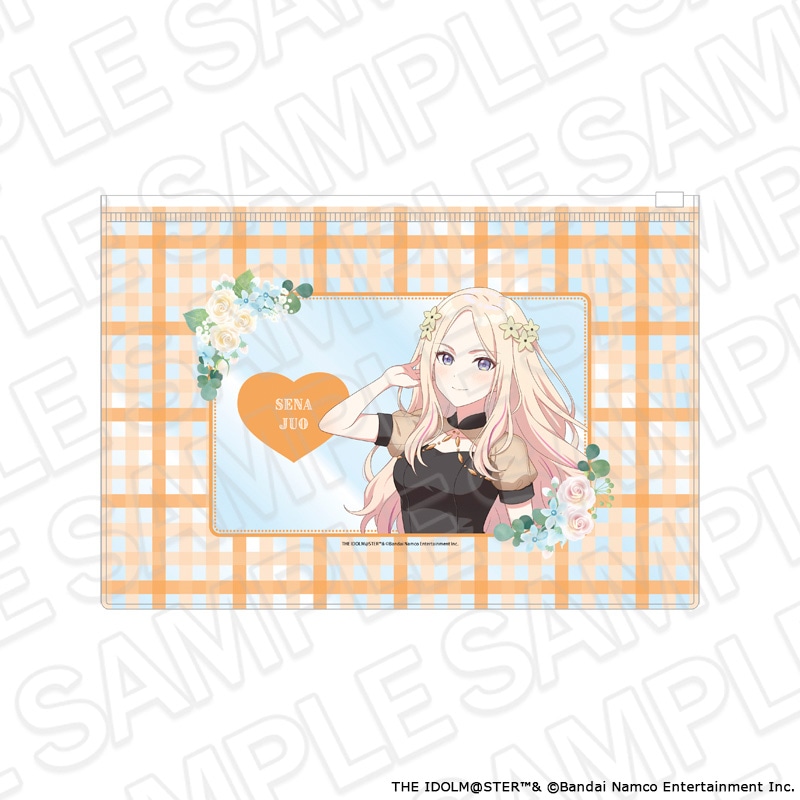 【よみうりランド／HANA・BIYORI事後通販】学園アイドルマスター　クリアポーチ　十王星南　floral dress ver.【2026年8月下旬～9月中旬以降順次発送】