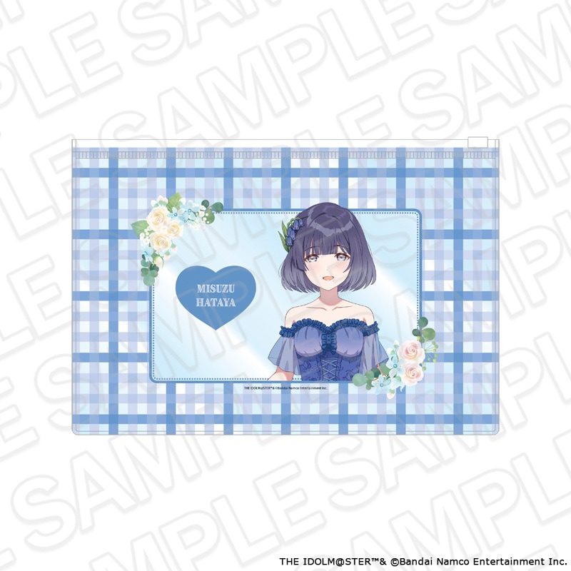 【よみうりランド／HANA・BIYORI事後通販】学園アイドルマスター　クリアポーチ　秦谷美鈴　floral dress ver.【2026年8月下旬～9月中旬以降順次発送】