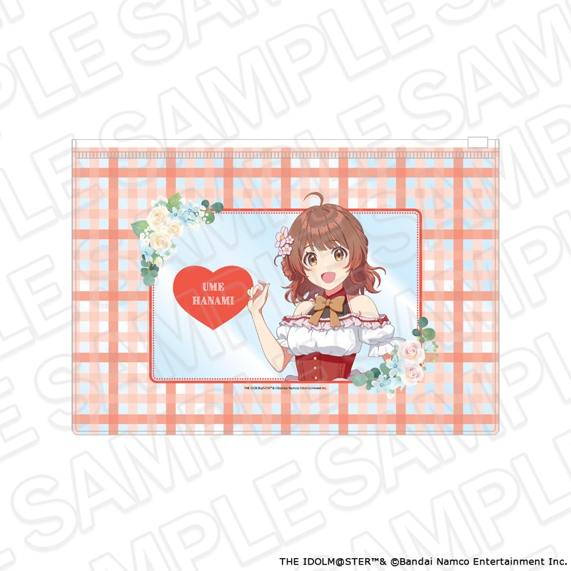 【よみうりランド／HANA・BIYORI事後通販】学園アイドルマスター　クリアポーチ　花海佑芽　floral dress ver.【2026年8月下旬～9月中旬以降順次発送】