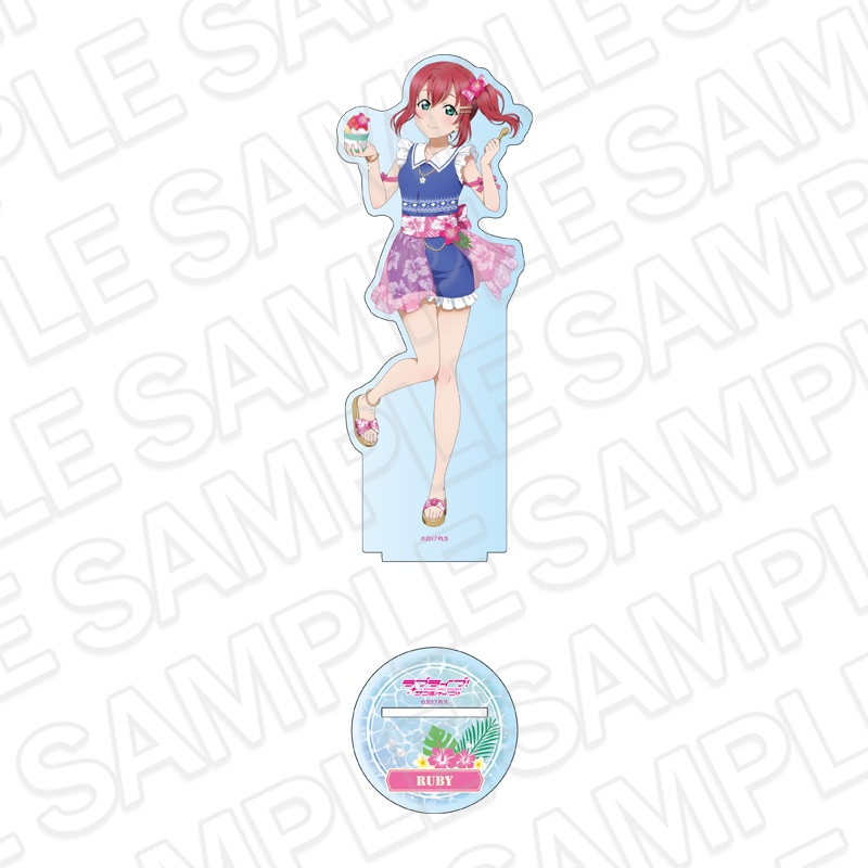 【事後通販】ラブライブ！サンシャイン!!　デカアクリルスタンド　黒澤ルビィ　アロハ衣装 ver.【2026年9月上旬～下旬以降順次発送】