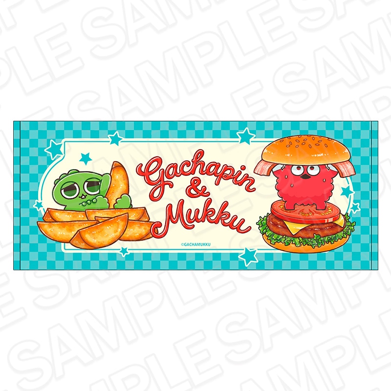 P-kies Family事後通販】ガチャピン・ムック フェイスタオル American