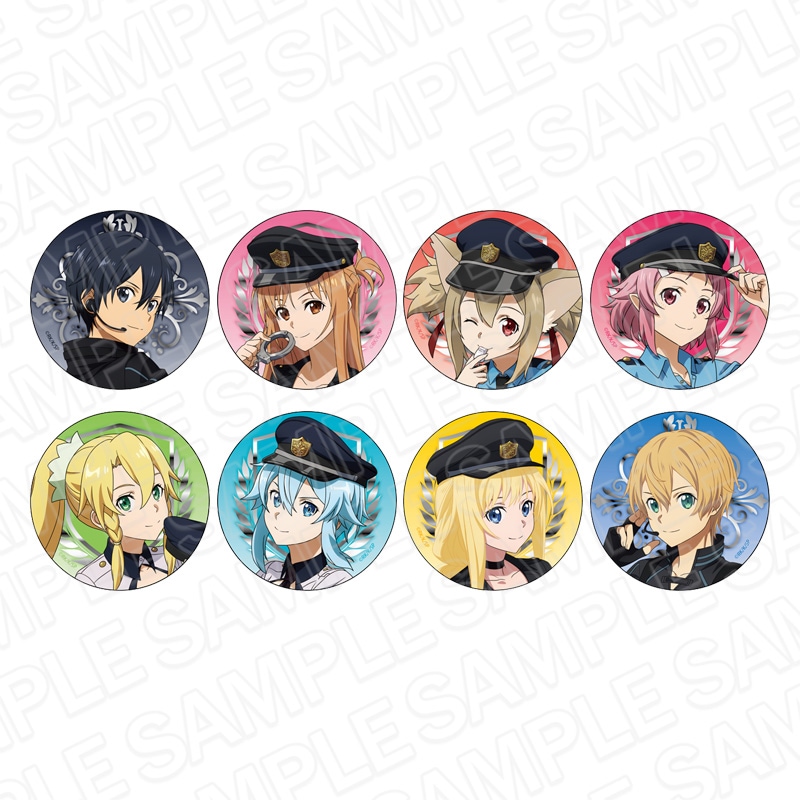 【事後通販】ソードアート・オンライン　カンバッジ(ランダム) 怪盗/警察 ver.［再販］【2026年10月下旬～11月中旬以降順次発送】