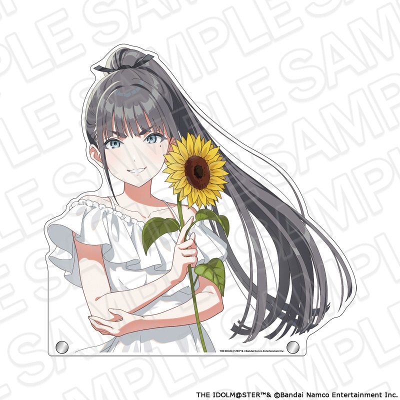 【事後通販】学園アイドルマスター　特大ダイカットアクリルボード 雨夜 燕 sunflower ver.【2026年10月中旬～11月上旬以降順次発送】