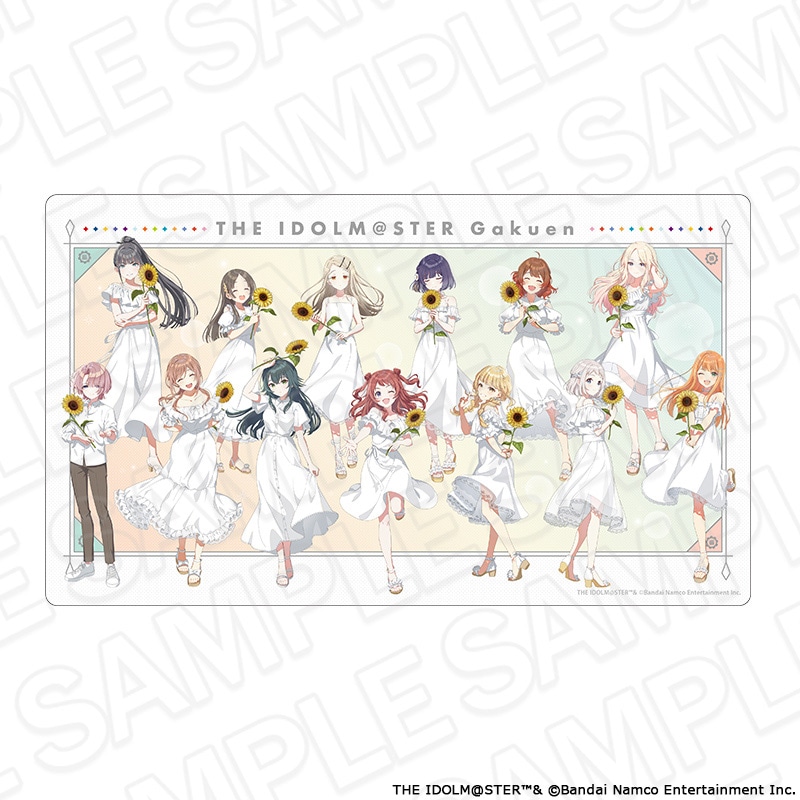 アーケード版 アイドルマスター デスクマット 事後通販】学園アイドルマスター ラバーデスクマット sunflower ver
