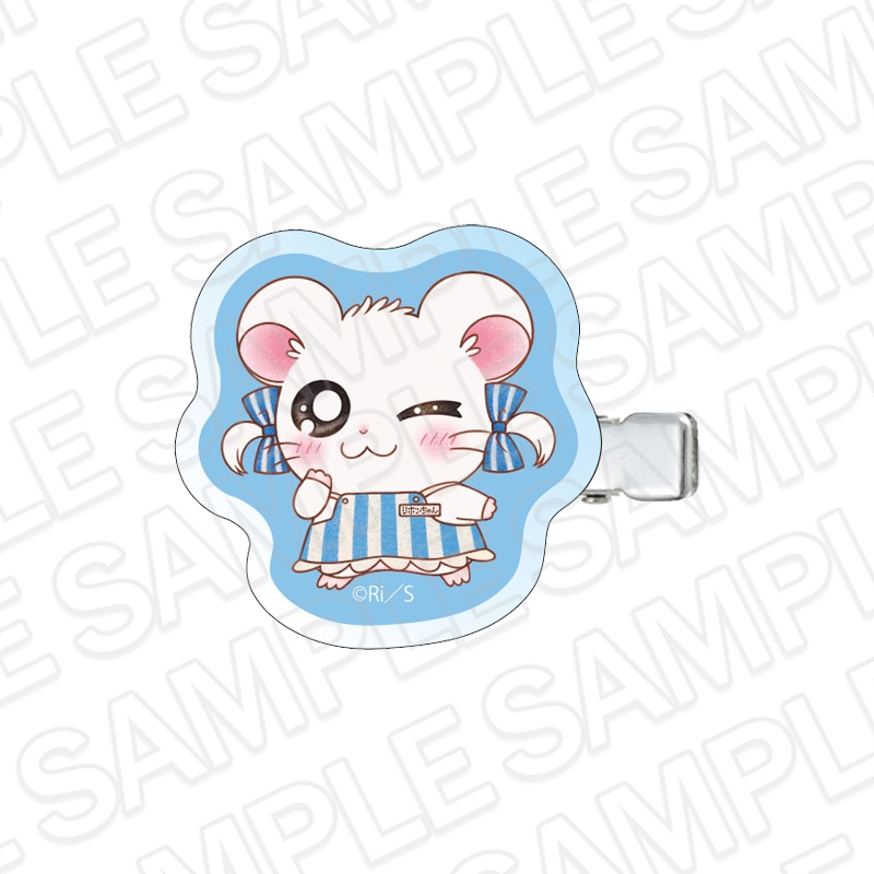 【とっとこハムタウンショップONLINE】とっとこハム太郎　アクリルヘアクリップ リボンちゃん エプロン ver.《ご注文から2ヶ月前後でお届け予定》