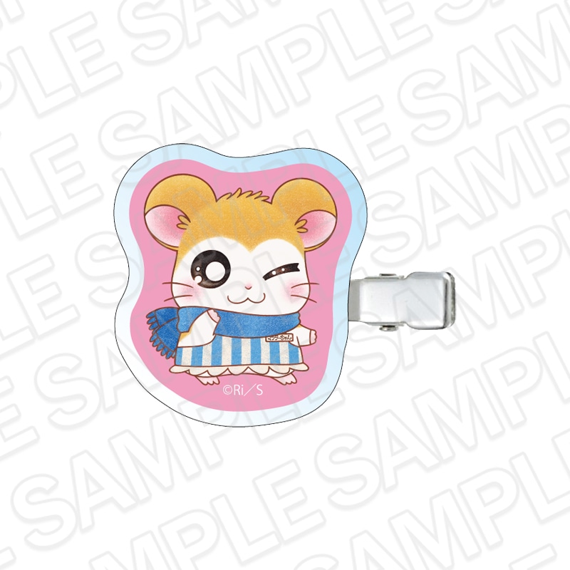 【とっとこハムタウンショップONLINE】とっとこハム太郎　アクリルヘアクリップ マフラーちゃん エプロン ver.《ご注文から2ヶ月前後でお届け予定》