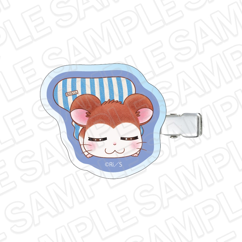 【とっとこハムタウンショップONLINE】とっとこハム太郎　アクリルヘアクリップ ねてるくん エプロン ver.《ご注文から2ヶ月前後でお届け予定》