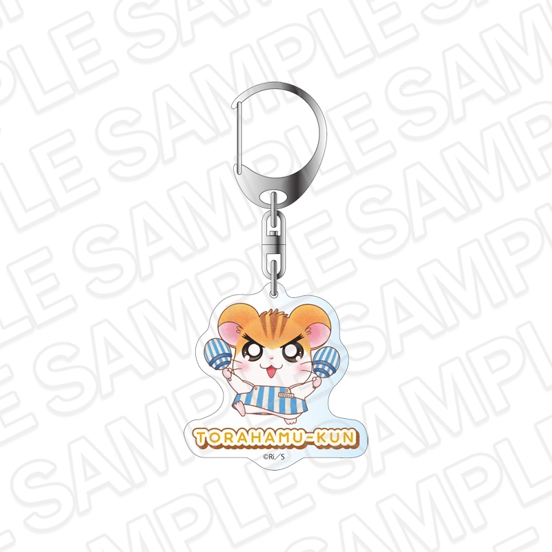 【とっとこハムタウンショップONLINE】とっとこハム太郎　アクリルキーホルダー トラハムくん エプロン ver.《ご注文から2ヶ月前後でお届け予定》