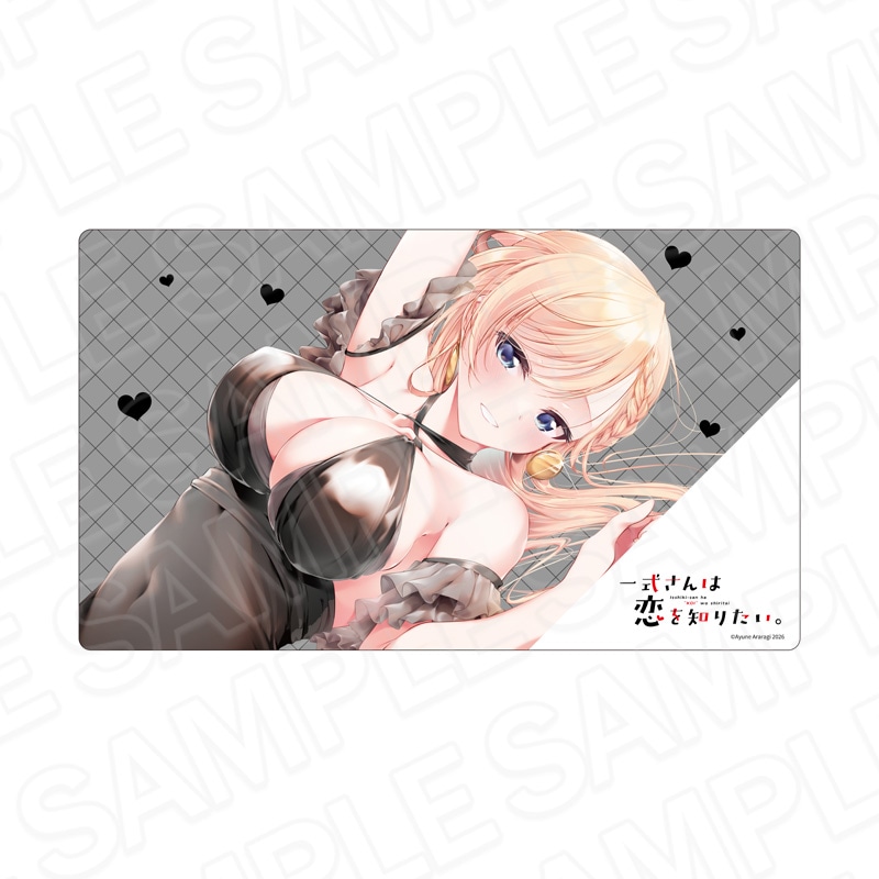 【予約受付8/20まで】一式さんは恋を知りたい。　ラバーデスクマット　一式リンナミルフォード　ブラックドレス ver.【2026年10月中旬頃発売】