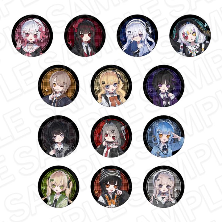 【同時通販】魔法少女ノ魔女裁判　ホログラムカンバッジ(ランダム) 制服風コーデ ver. セット【2026年11月中旬～12月上旬以降順次発送】