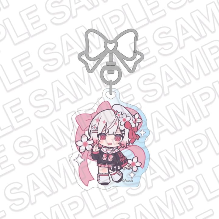 【同時通販】魔法少女ノ魔女裁判　ホログラムキーホルダー 桜羽エマ 制服風コーデ デフォルメ ver.【2026年11月中旬～12月上旬以降順次発送】