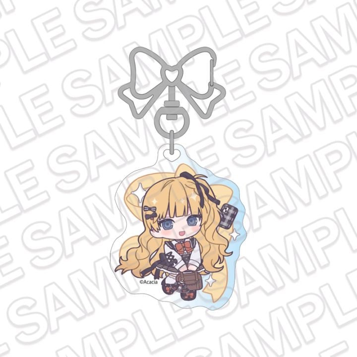【同時通販】魔法少女ノ魔女裁判　ホログラムキーホルダー 佐伯ミリア 制服風コーデ デフォルメ ver.【2026年11月中旬～12月上旬以降順次発送】