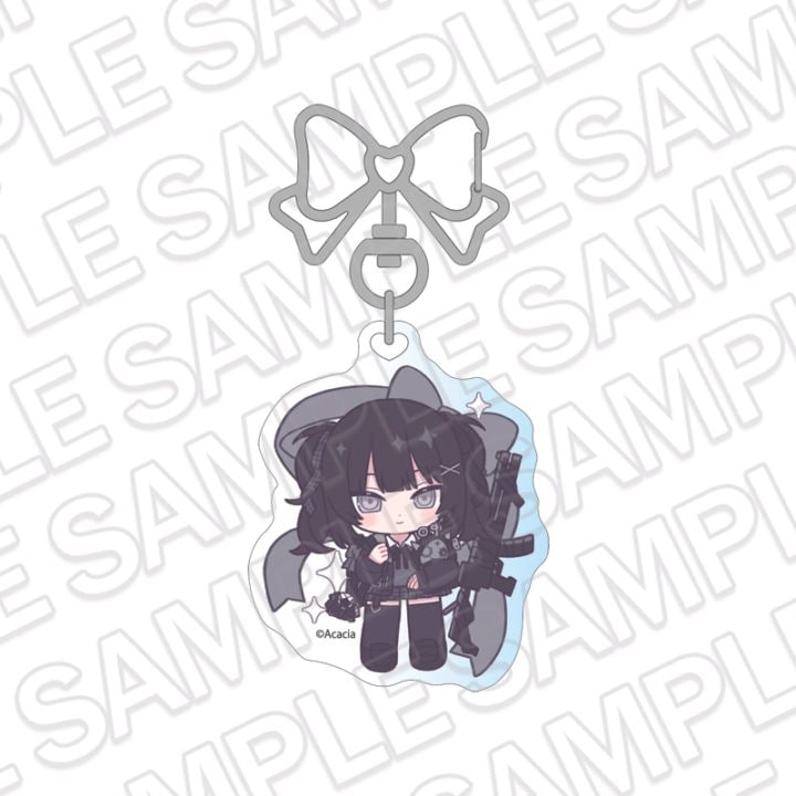 【同時通販】魔法少女ノ魔女裁判　ホログラムキーホルダー 黒部ナノカ 制服風コーデ デフォルメ ver.【2026年11月中旬～12月上旬以降順次発送】