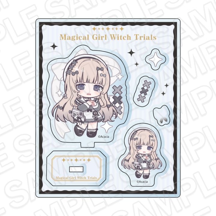 【同時通販】魔法少女ノ魔女裁判　アクリルパーツ 氷上メルル 制服風コーデ デフォルメ ver.【2026年11月中旬～12月上旬以降順次発送】