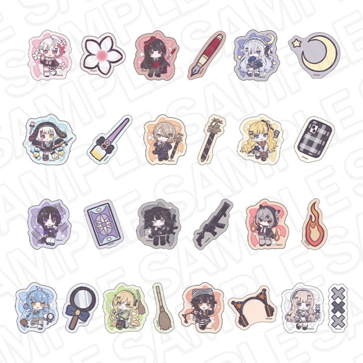 【同時通販】魔法少女ノ魔女裁判　フレークシール 制服風コーデ デフォルメ ver.【2026年11月中旬～12月上旬以降順次発送】