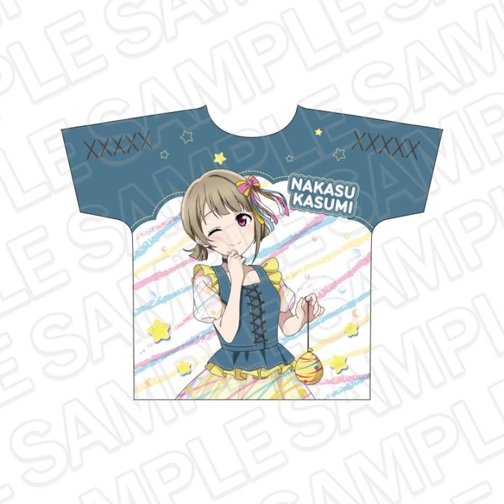 【事後通販】ラブライブ！虹ヶ咲学園スクールアイドル同好会　フルグラフィックTシャツ 中須かすみ 水風船 ver.【2026年11月中旬～12月上旬以降順次発送】