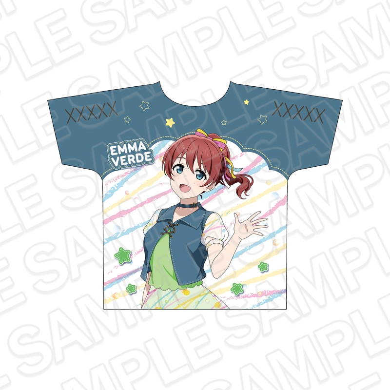 【事後通販】ラブライブ！虹ヶ咲学園スクールアイドル同好会　フルグラフィックTシャツ エマ・ヴェルデ 水風船 ver.【2026年11月中旬～12月上旬以降順次発送】