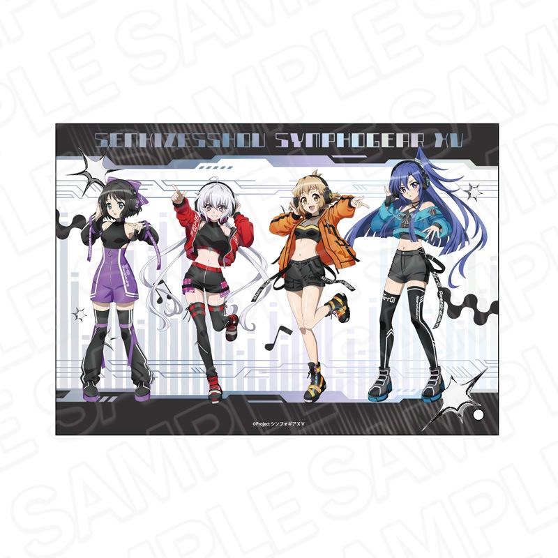 【予約受付9/10まで】戦姫絶唱シンフォギアＸＶ　ミニアクリルアート 響&翼&クリス＆未来 DJ ver.【2026年11月中旬頃発売】