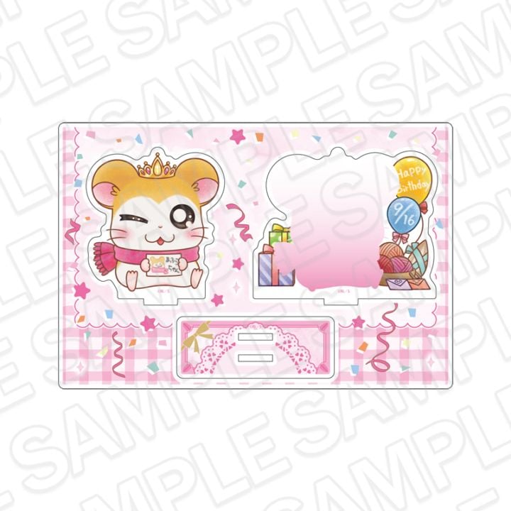 【とっとこハムタウンショップONLINE】とっとこハム太郎　アクリルジオラマ マフラーちゃん お誕生日2026 ver.《ご注文から2ヶ月前後でお届け予定》