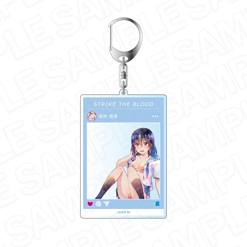 【予約受付9/17まで】ストライク・ザ・ブラッドFINAL　SNS風アクリルキーホルダー　PALE TONE series　姫柊 雪菜　尻もち ver.【2026年11月中旬頃発売】